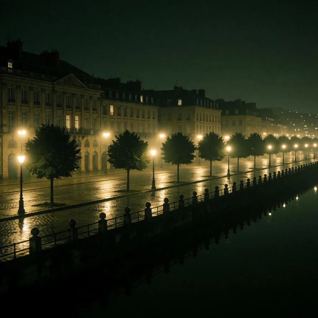 Quais de Bordeaux la nuit
